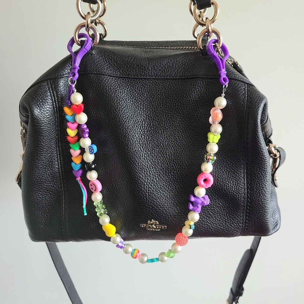 Rainbow Y2K Beaded Bag Charm